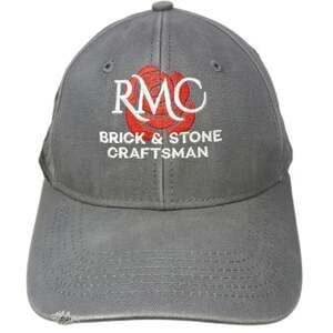 DRI-DUCK Baseball Cap Gray One Size Strapback Construction Crane Graphic Hat
